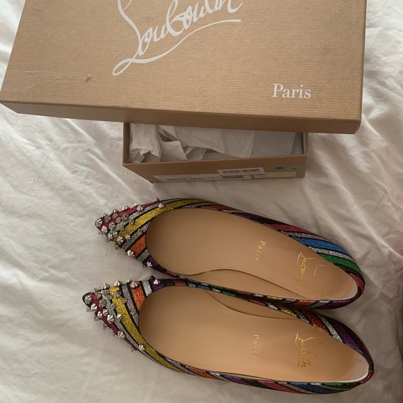 Christian Louboutin drama multicolor flats 38.5 - Picture 8 of 8